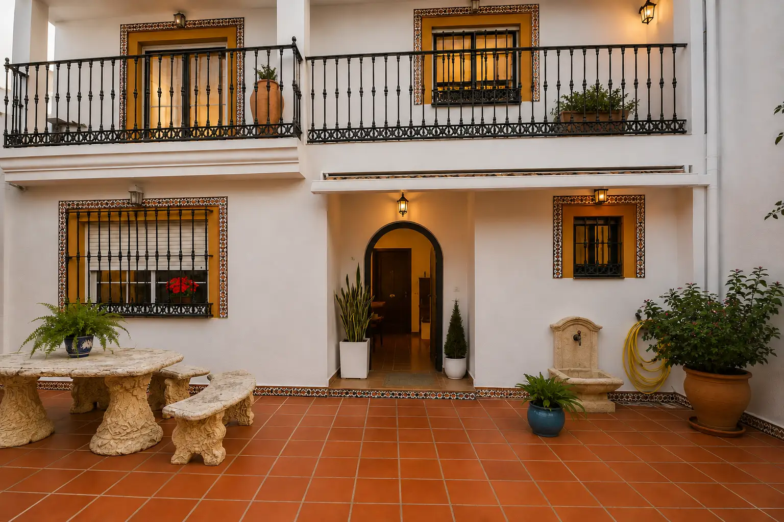 Elegante casa adosada de estilo andaluz con piscina privada en Tiro Pichón, San Pedro Alcántara